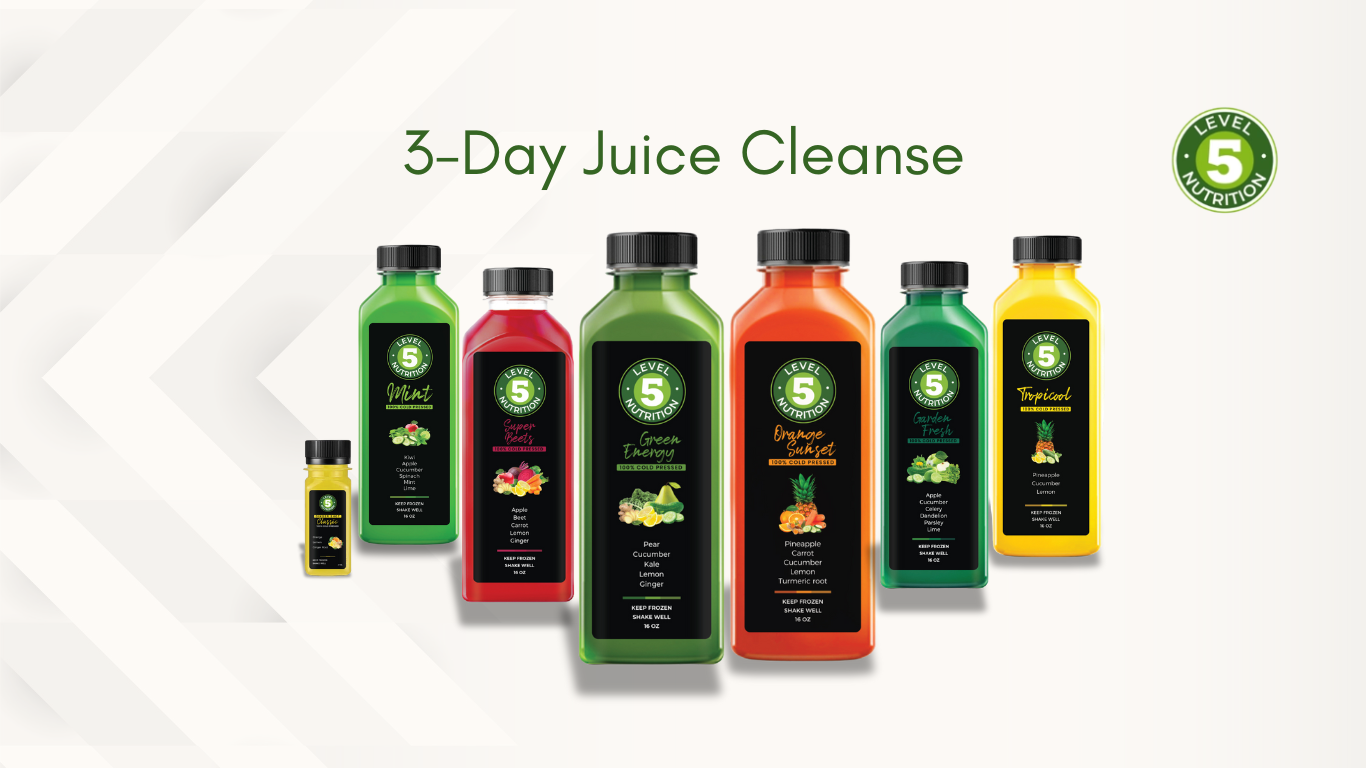 This 1-day juice cleanse also known as a juice fast, replaces solid foods with raw healthy juice. 